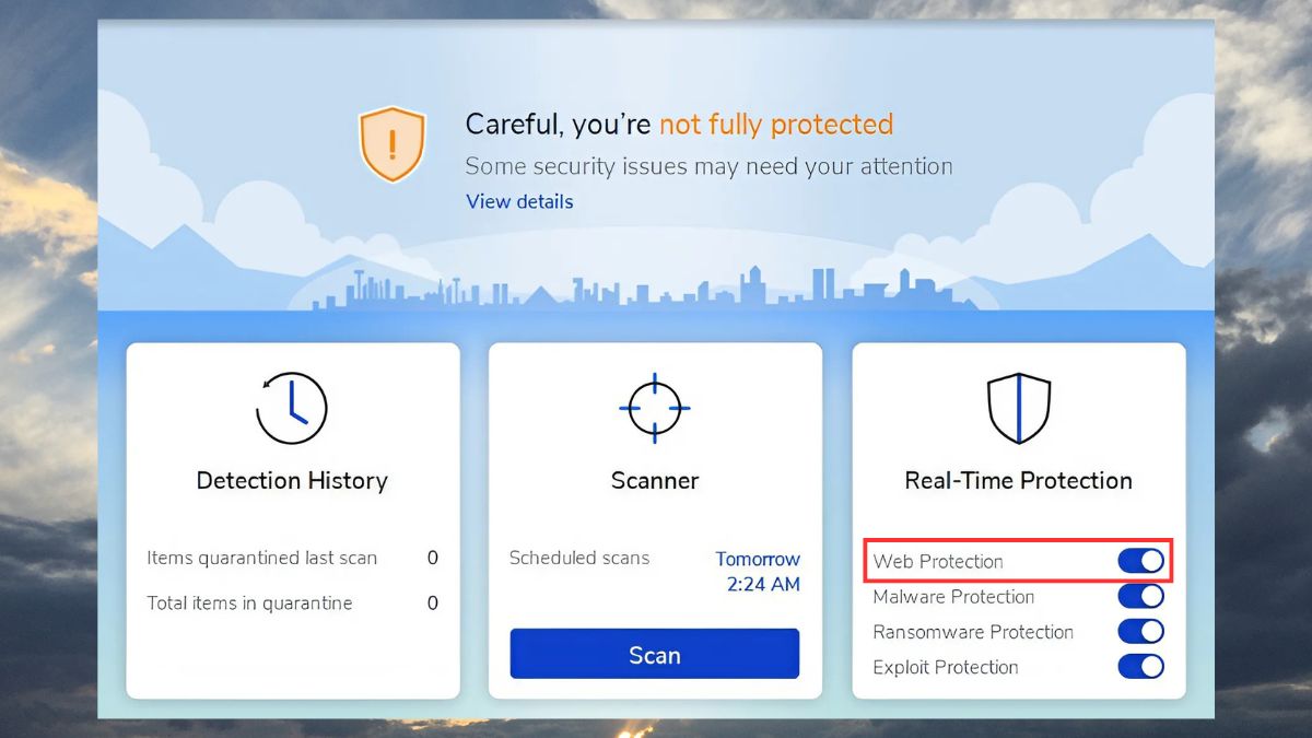 Bảo vệ website bằng malwarebytes