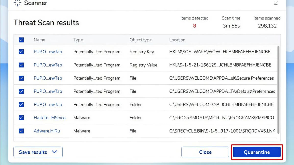 Cách dùng Malwarebytes Free quét mã độc