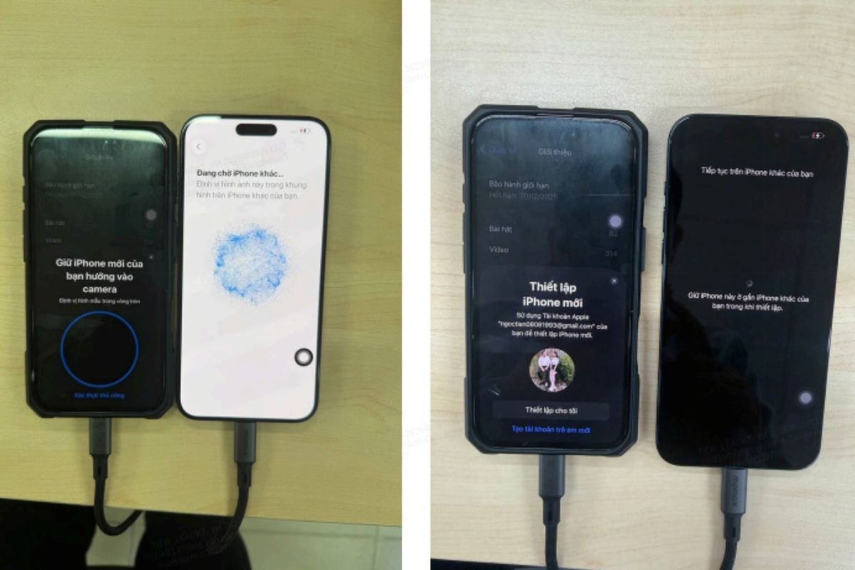 Xác nhận thiết lập trên iPhone cũ
