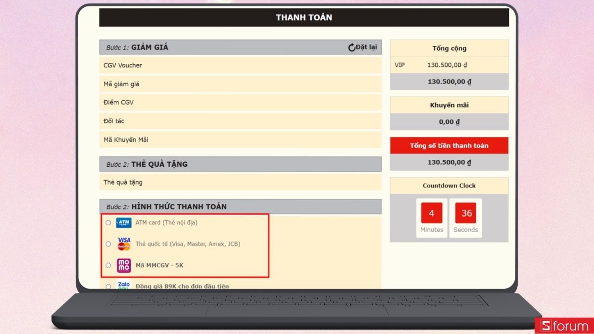 thanh toán qua ví điện tử