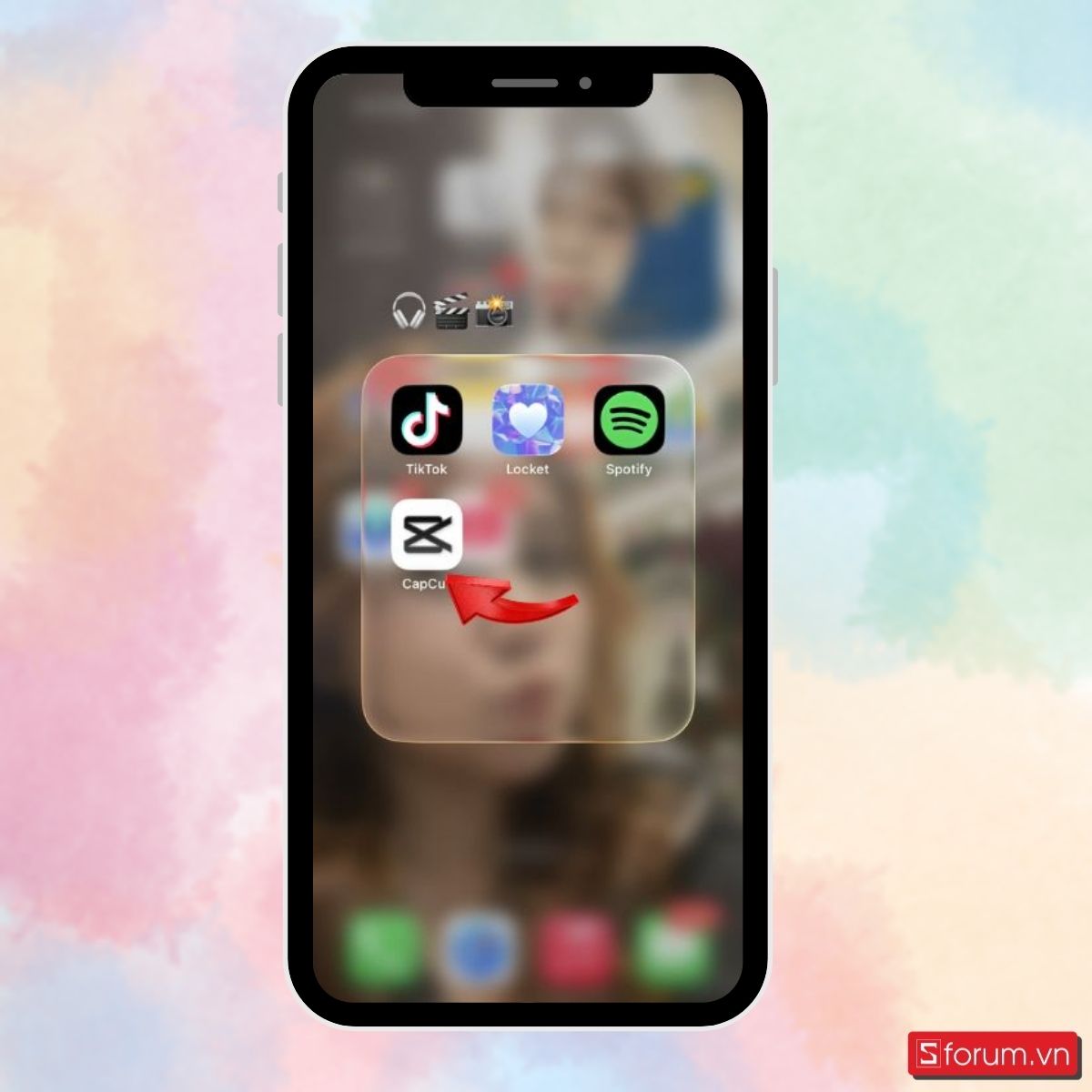 Vào ứng dụng Capcut