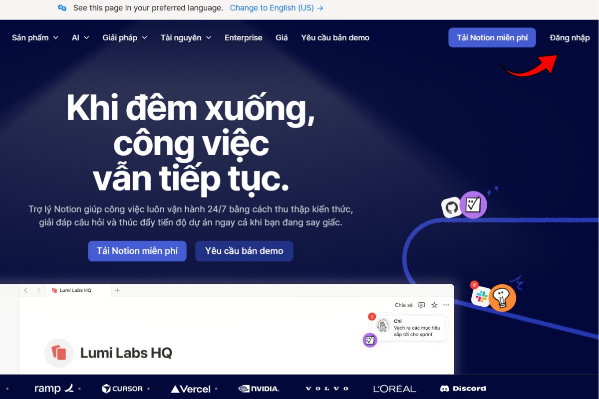 Truy cập Website và tạo trang mới
