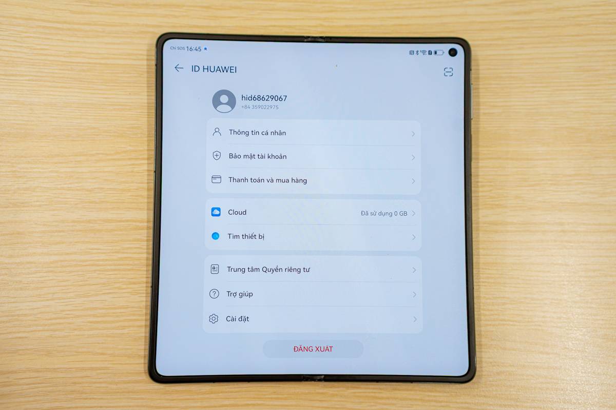hoàn tất thiết lập Huawei ID