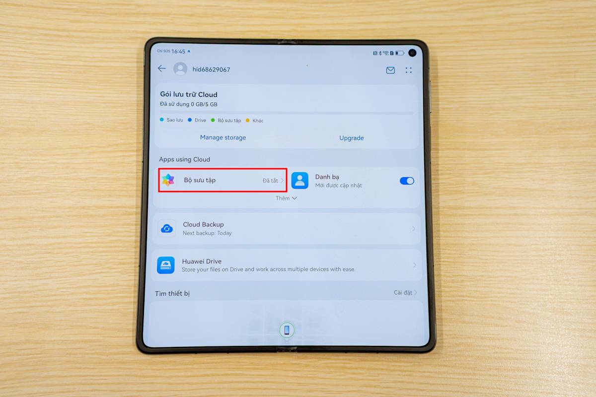 bật bộ sưu tập