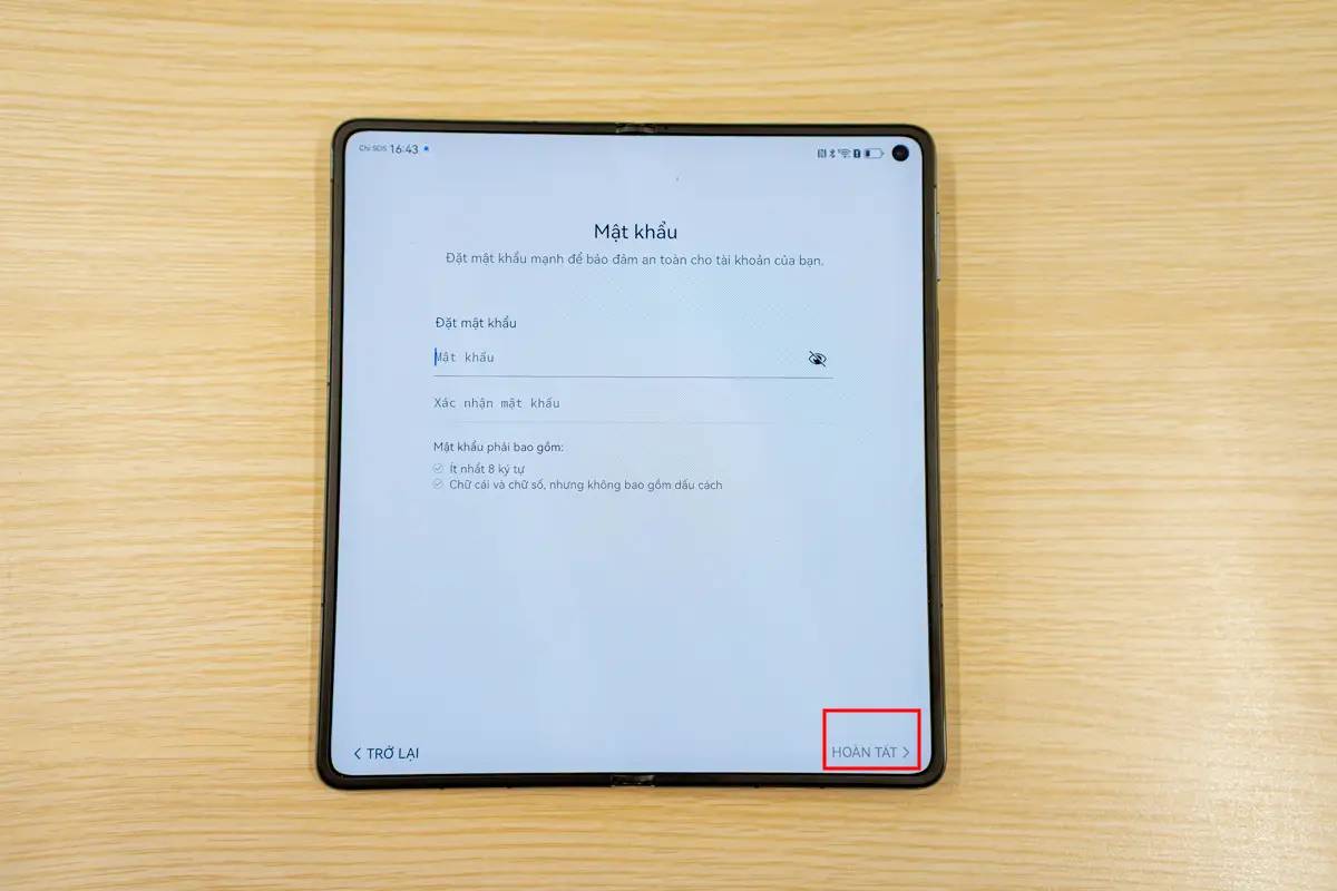 đặt mật khẩu Huawei ID