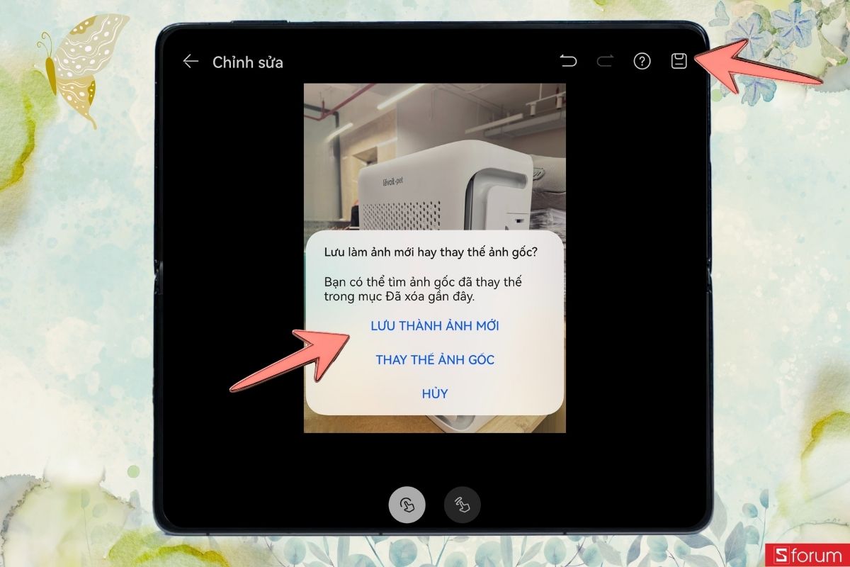 Hướng dẫn các bước chỉnh sửa ảnh bằng AI trên Huawei Mate X7 bước 6