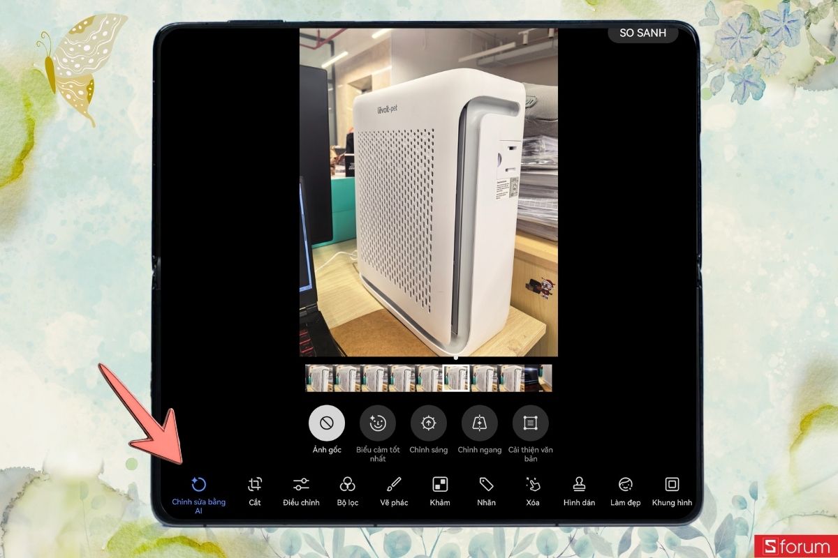 Hướng dẫn các bước chỉnh sửa ảnh bằng AI trên Huawei Mate X7 bước 5