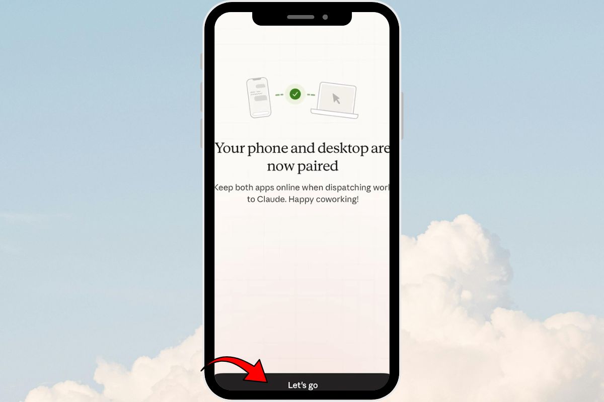 Your phone and desktop are now paired