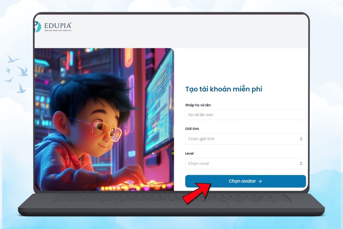 Điền thông tin học viên