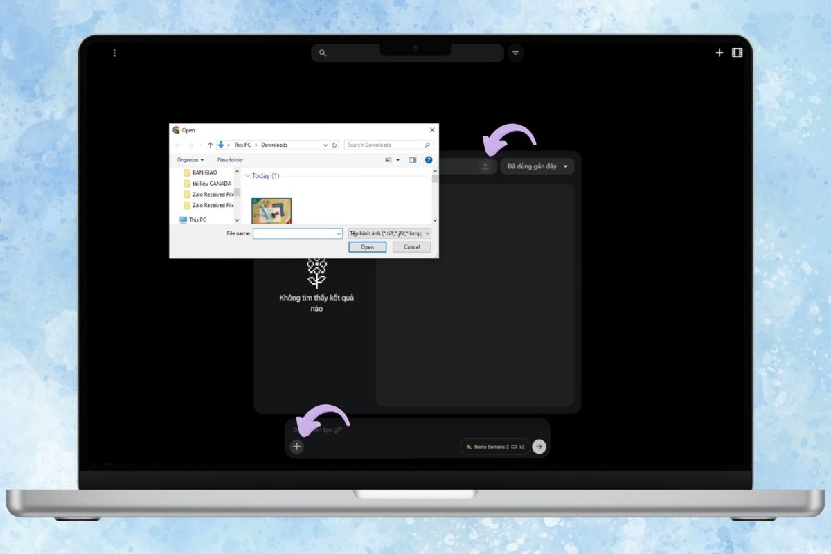 tải ảnh máy tính lên