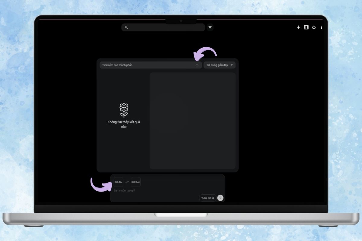 Tải ảnh từ máy tính lên tạo video