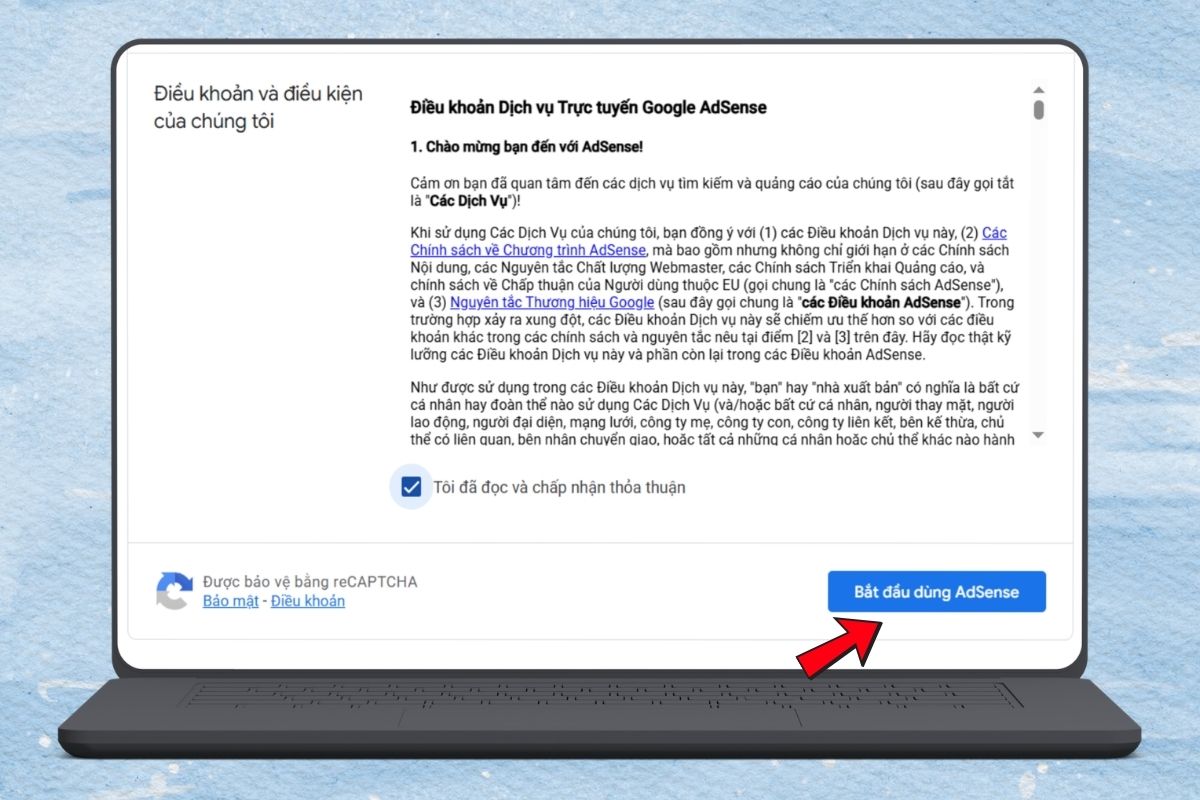 Bắt đầu dùng Adsense