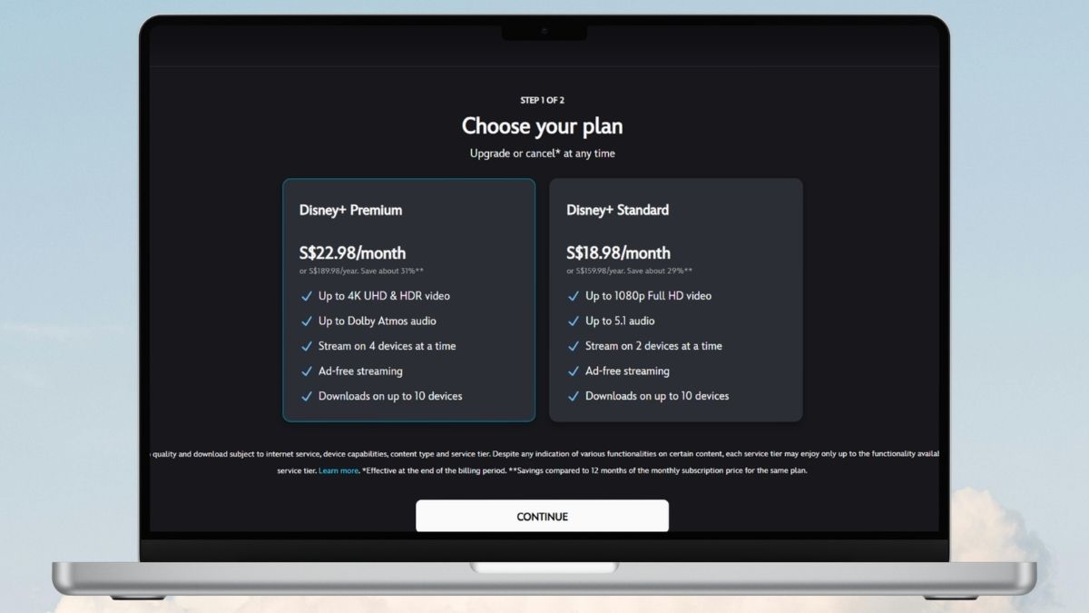 Chọn gói dịch vụ và thanh toán