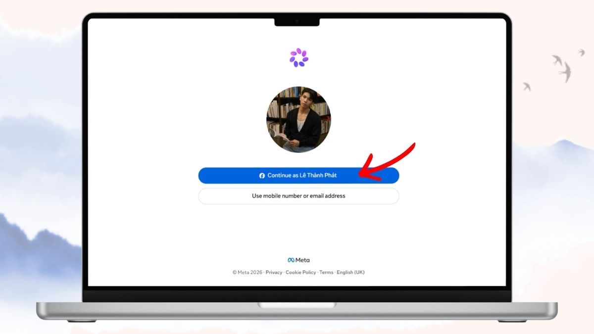 Sử dụng tài khoản Facebook