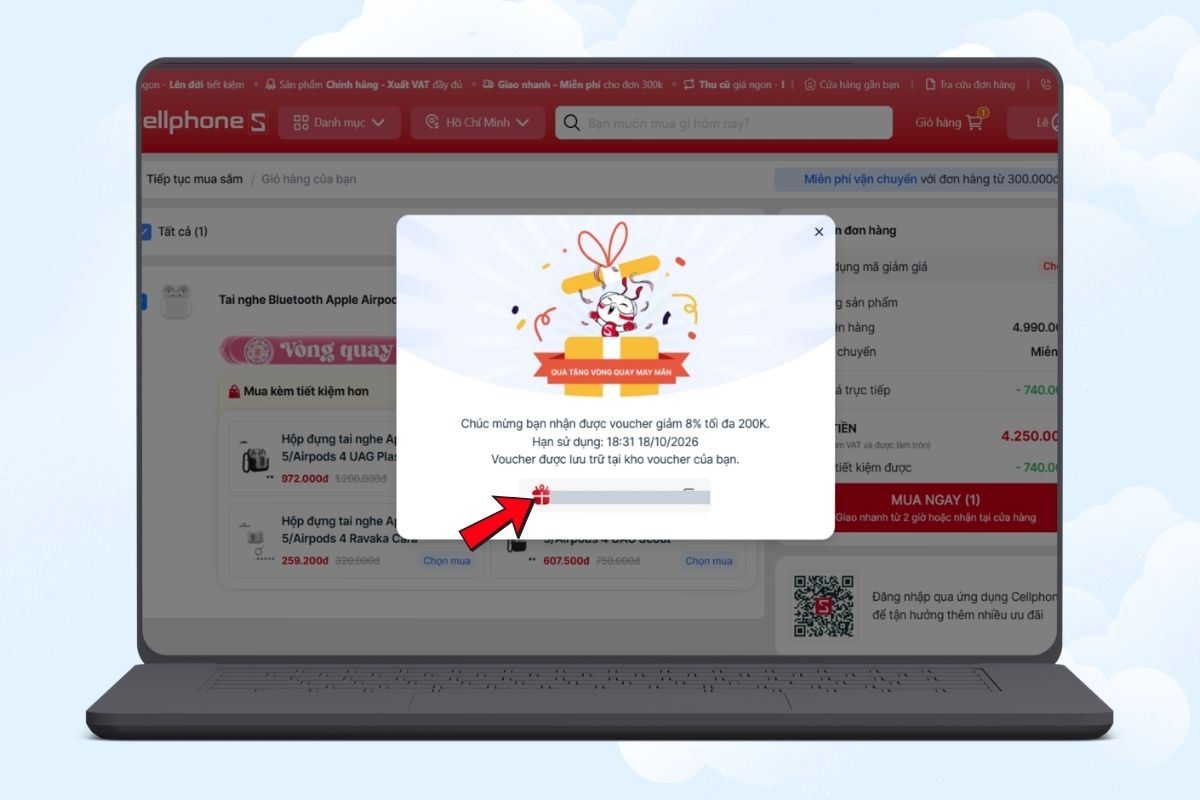 Nhận voucher 