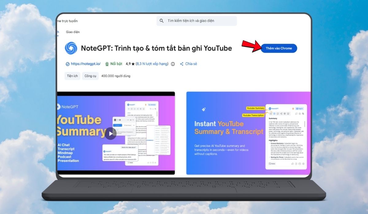 Thêm vào Chrome