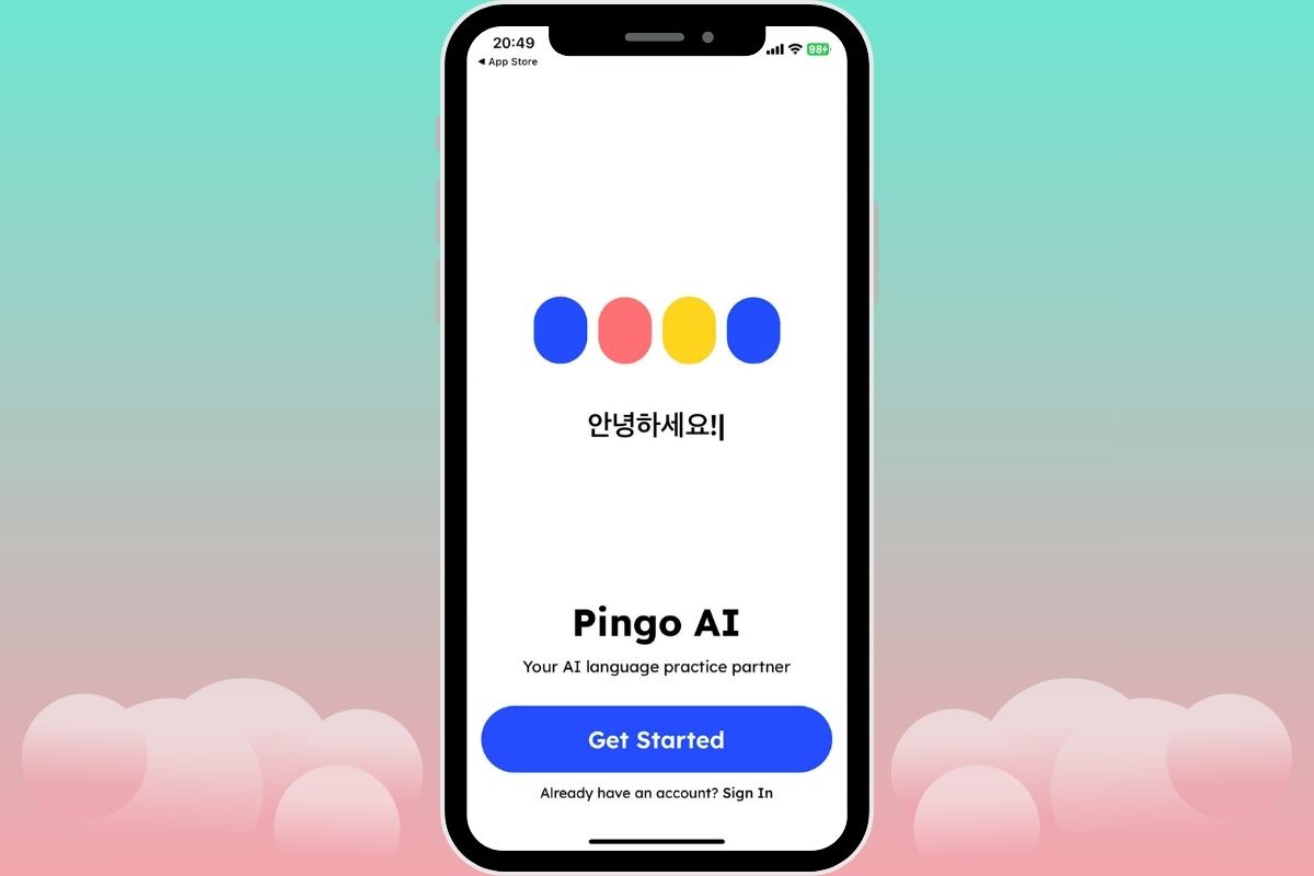 Mở ứng dụng và thiết lập tài khoản