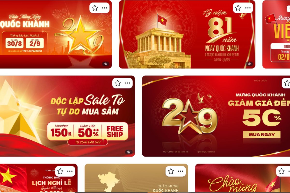 Xu hướng thiết kế poster, banner 2/9 nổi bật