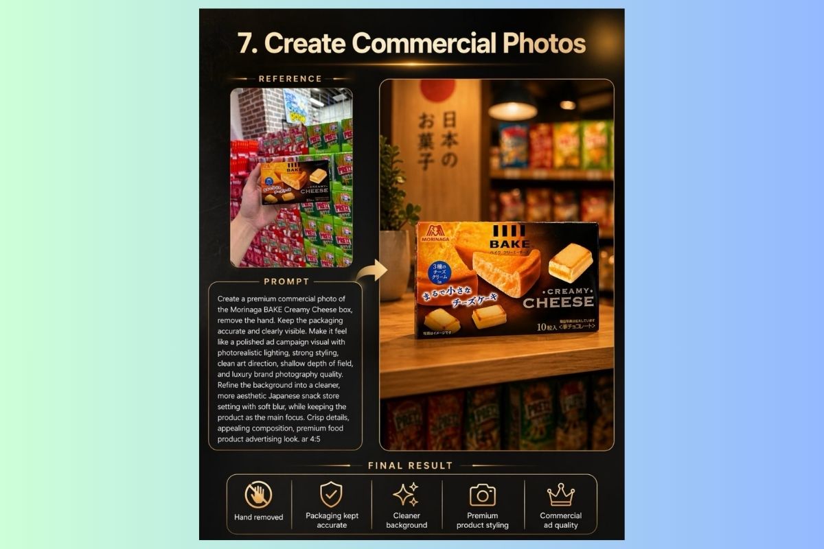 Tạo ảnh thương mại sản phẩm