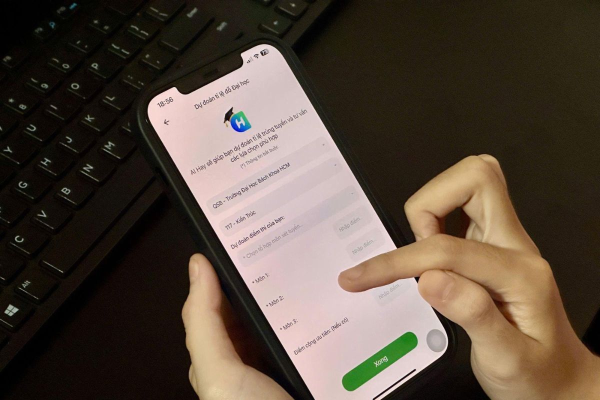 Lưu ý khi dùng AI sắp xếp nguyện vọng