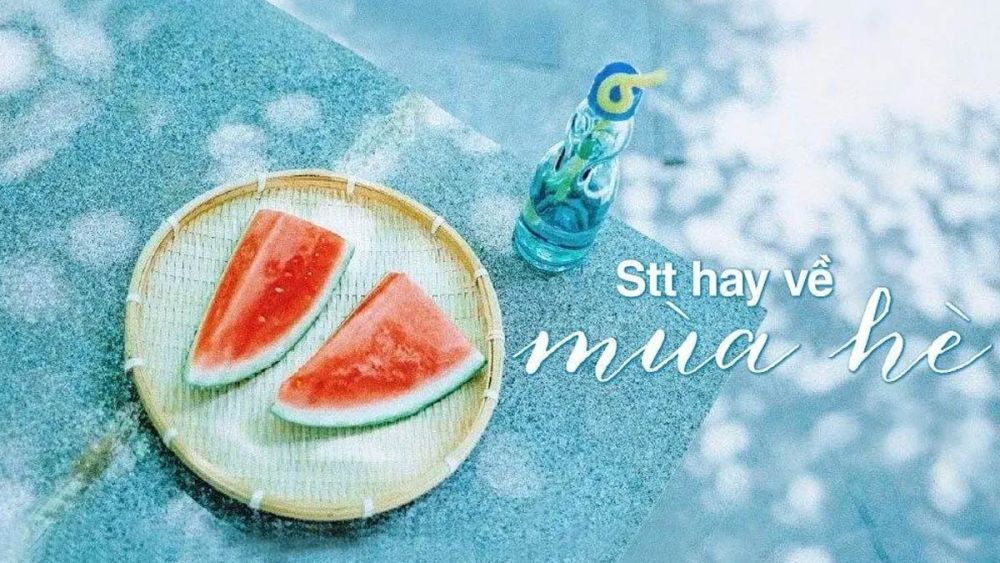 Caption, STT mùa hè ngắn gọn, thả thính hài hước