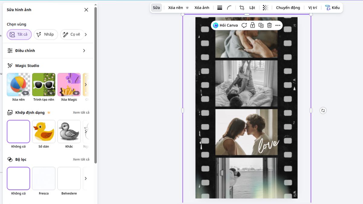 Thiết kế background và bố cục frame