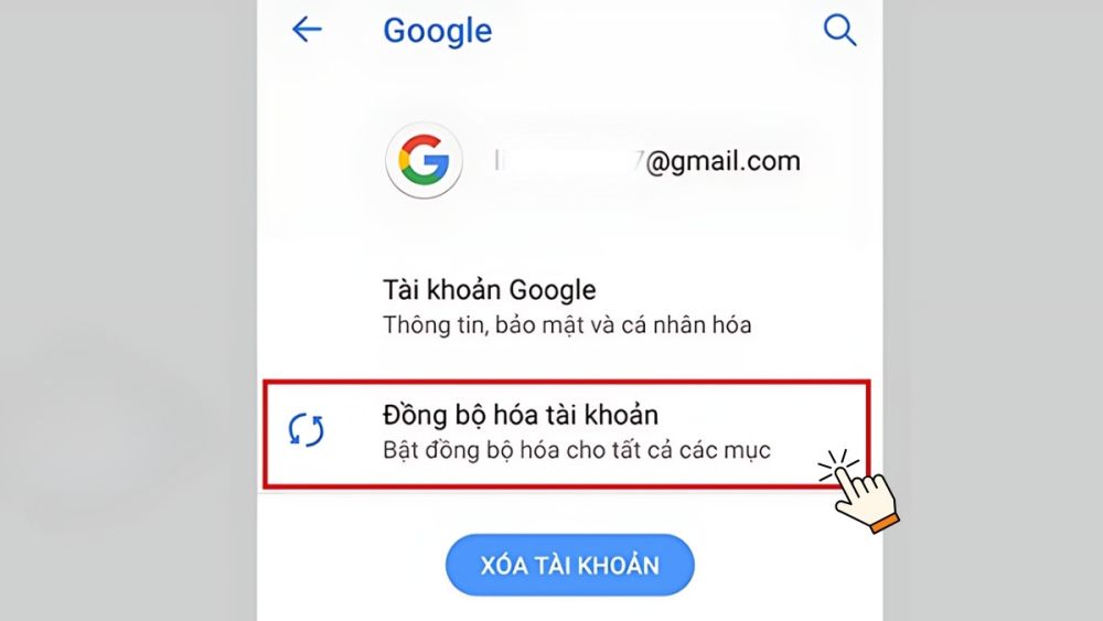 Chuyển dữ liệu từ Android sang Android bằng tính năng Google - Bước 3