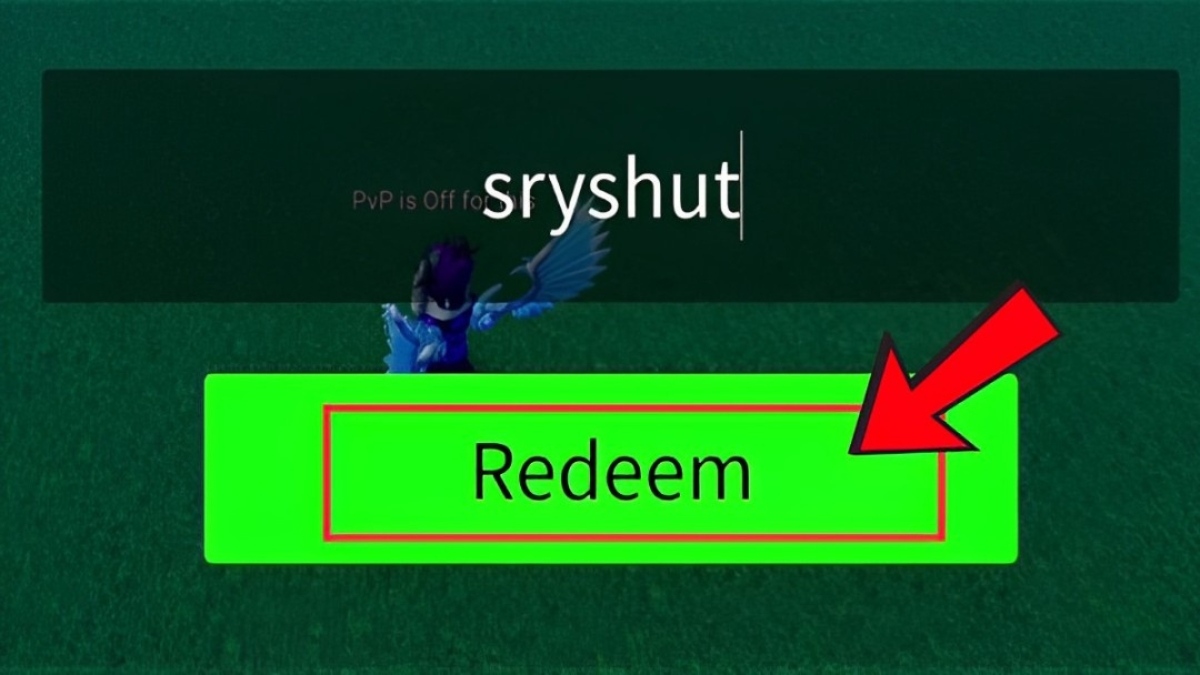 Cách nhập code Rung Sea Roblox - bước 3
