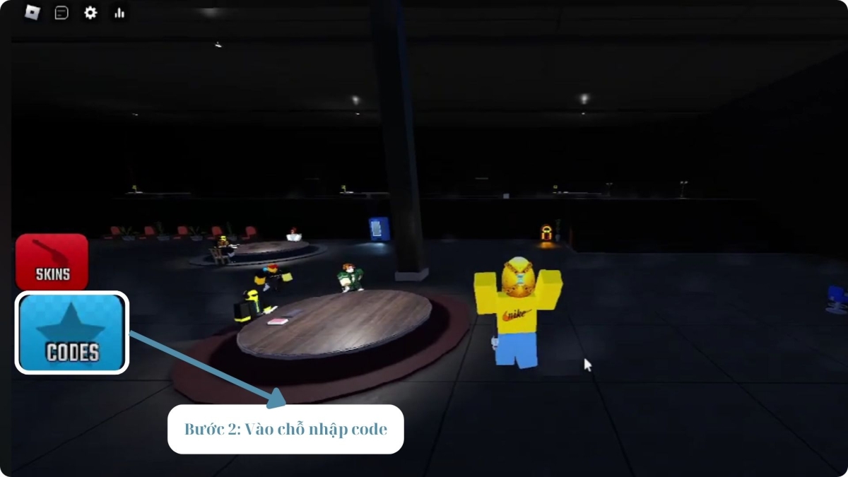 Cách nhập code Spindown Roblox - bước 2