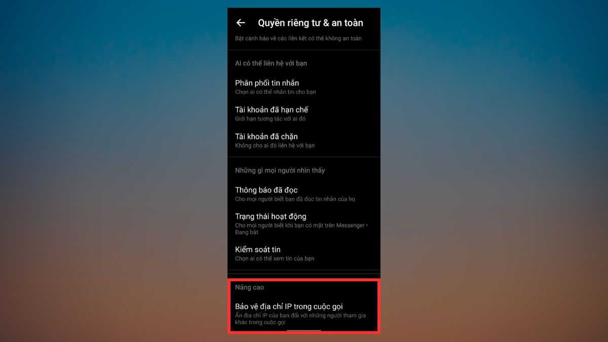 Các tính năng Messenger nâng cao khác - bước 2