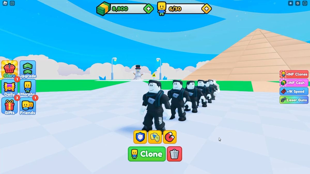 Lưu ý khi sử dụng code Clone Simulator