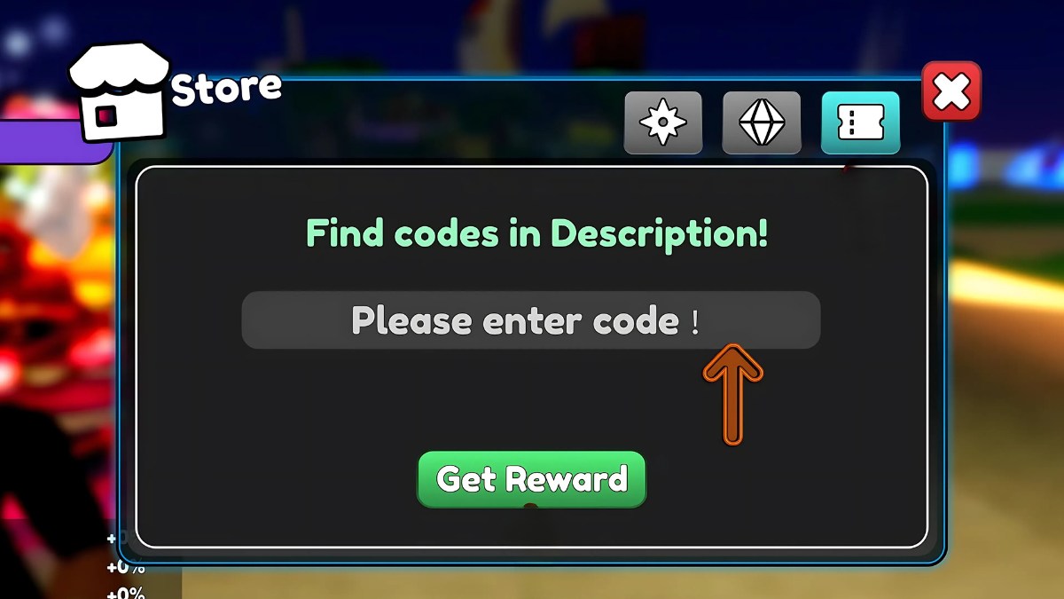 cách nhập code RNG Hero Squad - bước 2