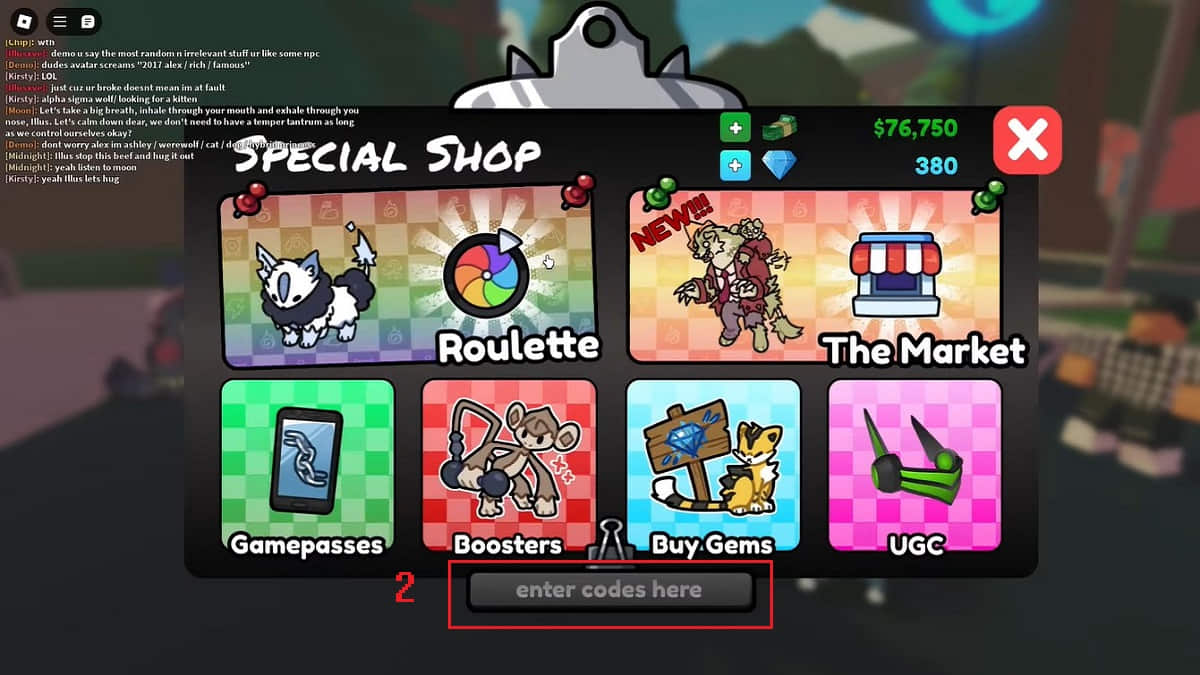 Hướng dẫn cách nhập code Doodle World - bước 2