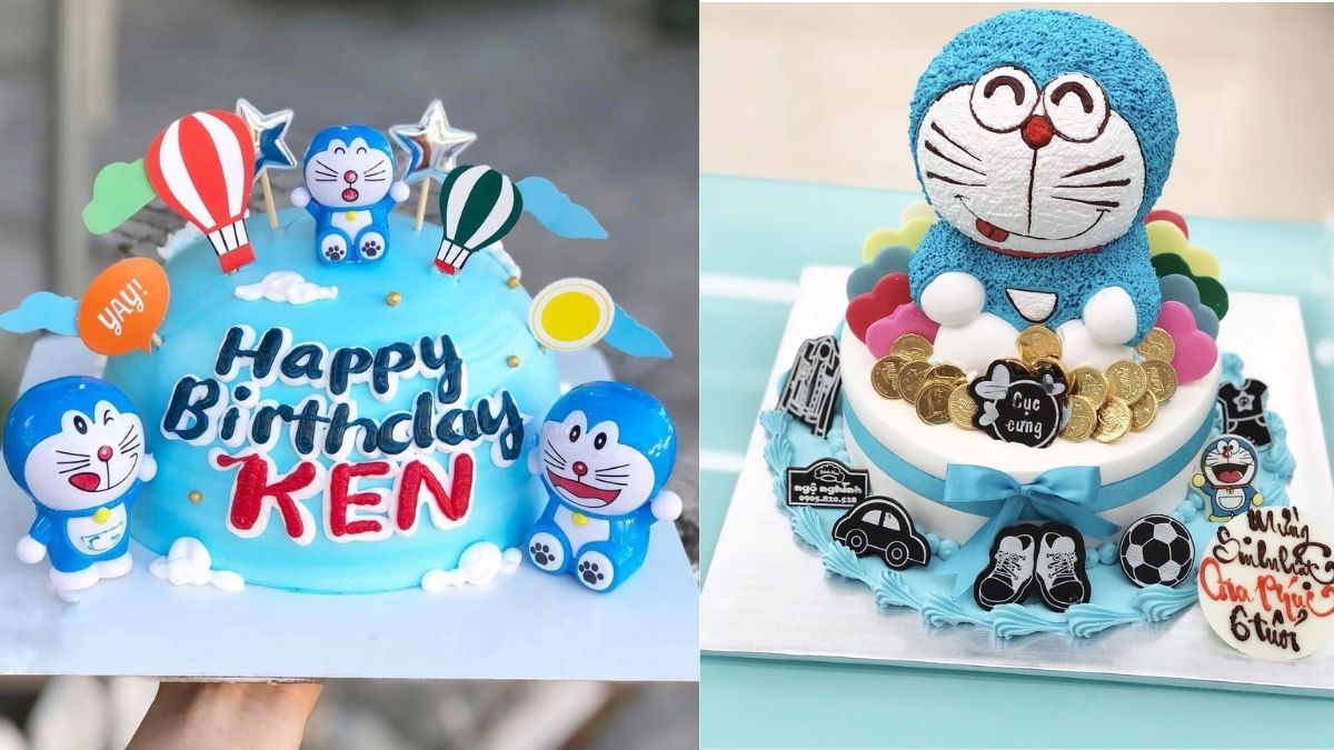 Ảnh bánh sinh nhật hình doremon