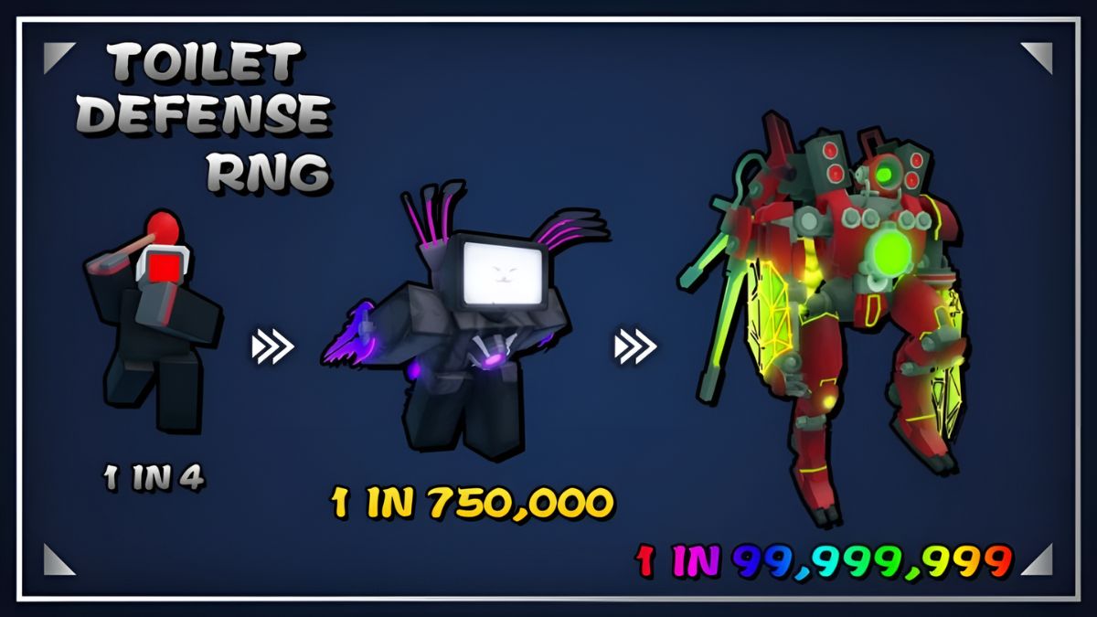 Gameplay trong Toilet Defense RNG