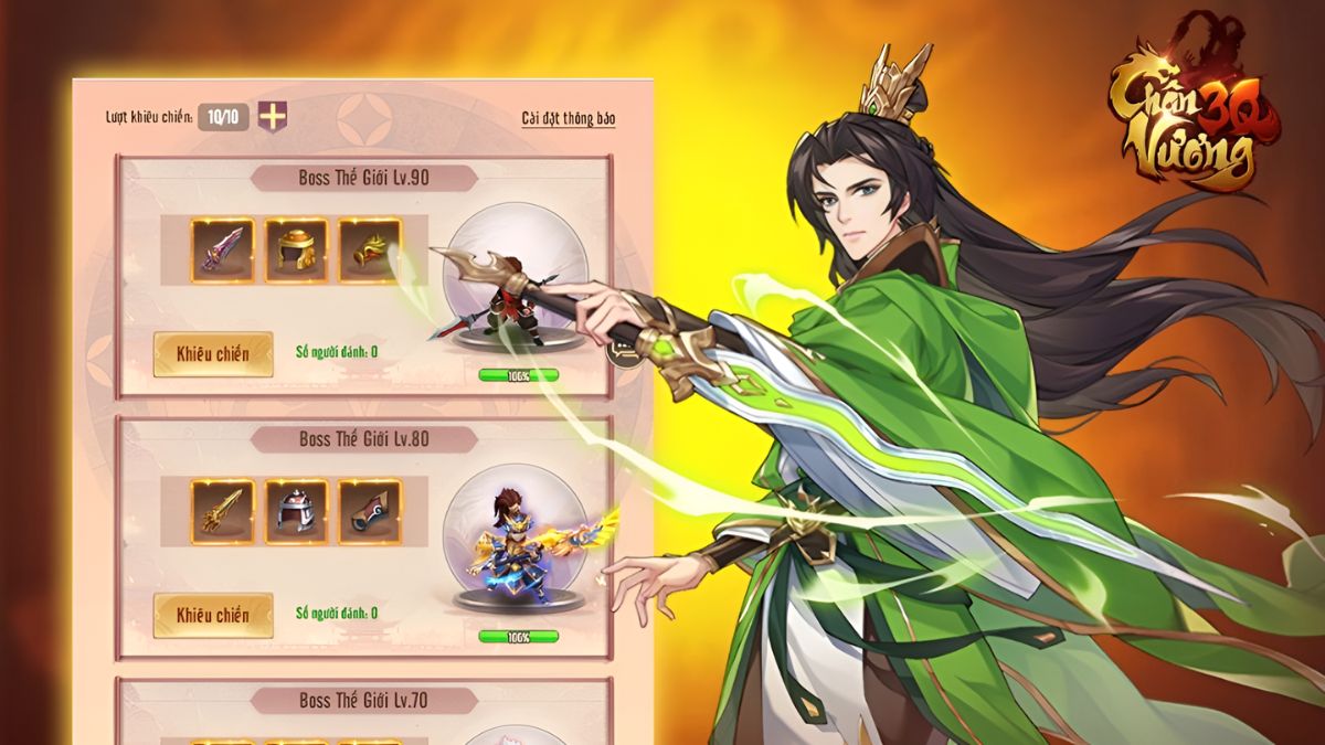 code Chân Vương 3Q mới nhất