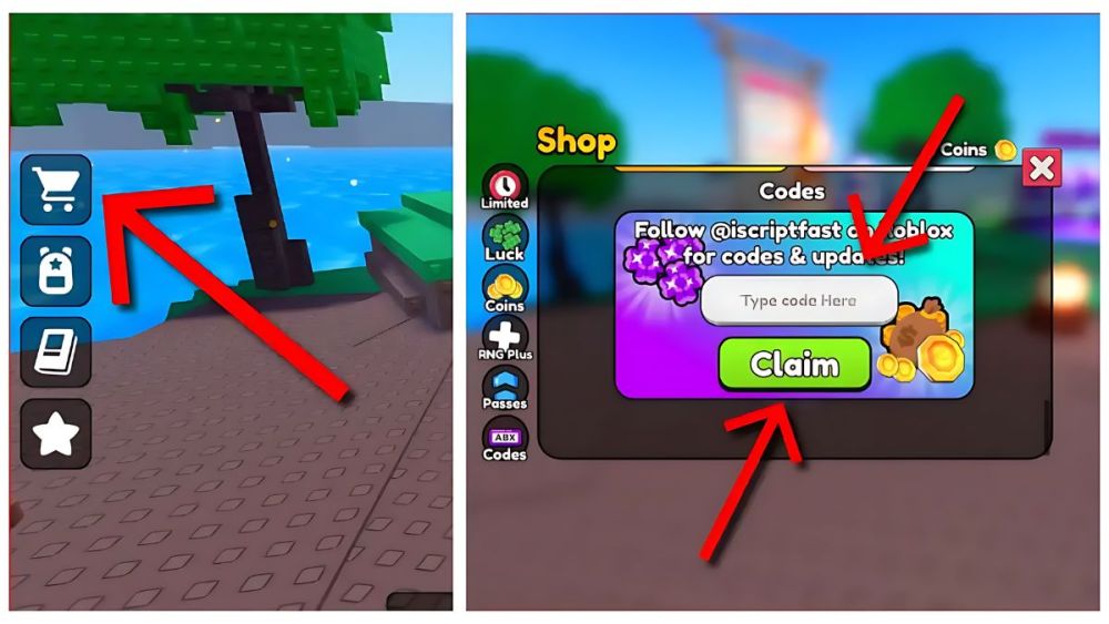 Hướng dẫn nhập Code Aura RNG