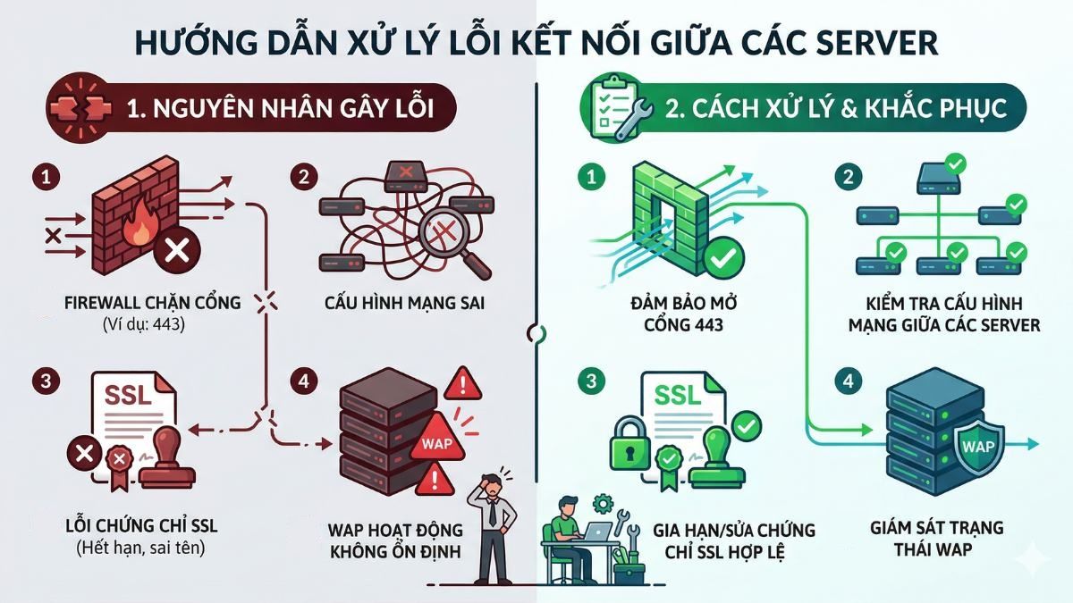 Lỗi kết nối giữa server