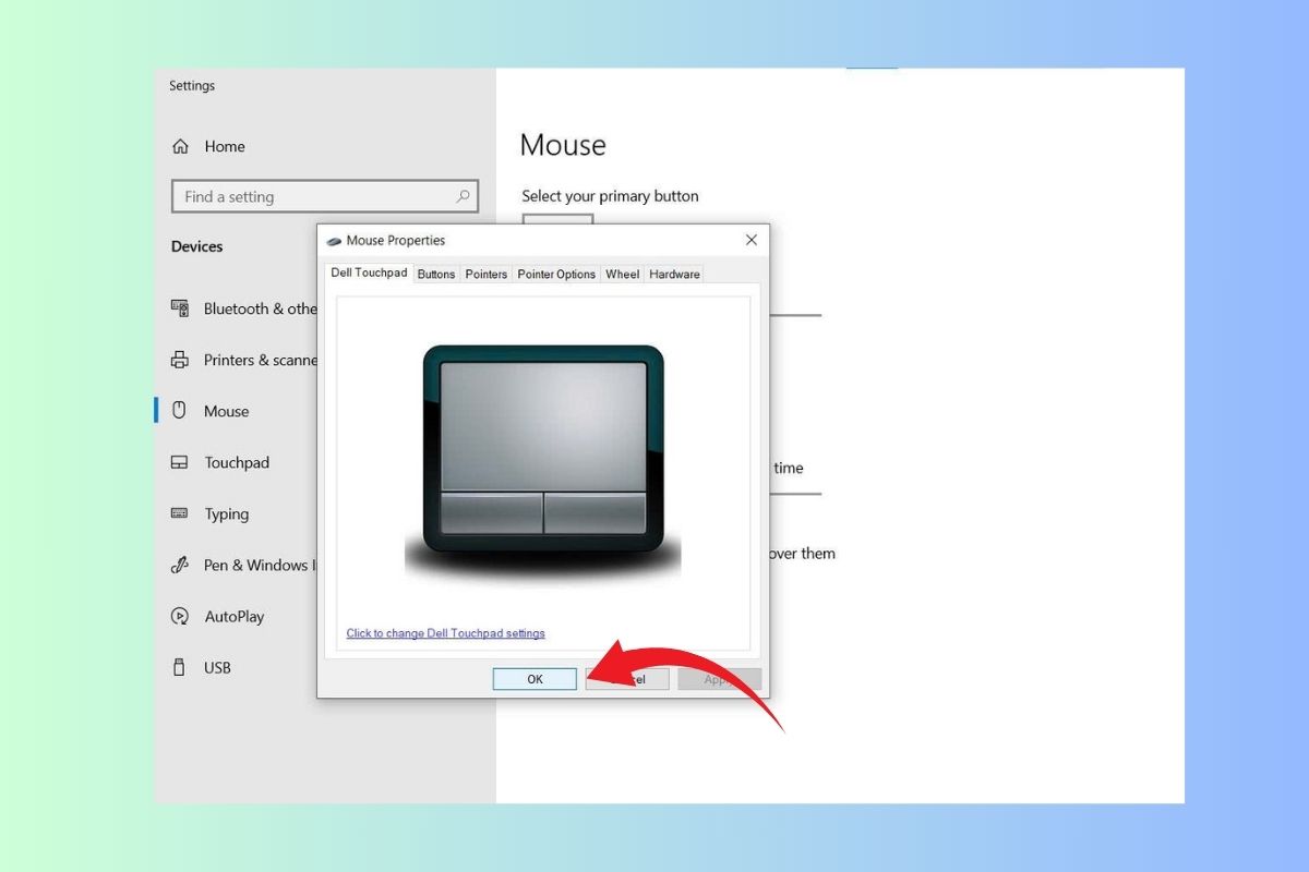 Cách sửa lỗi touchpad không hoạt động trên laptop bằng sử dụng mouse properties - bước 3