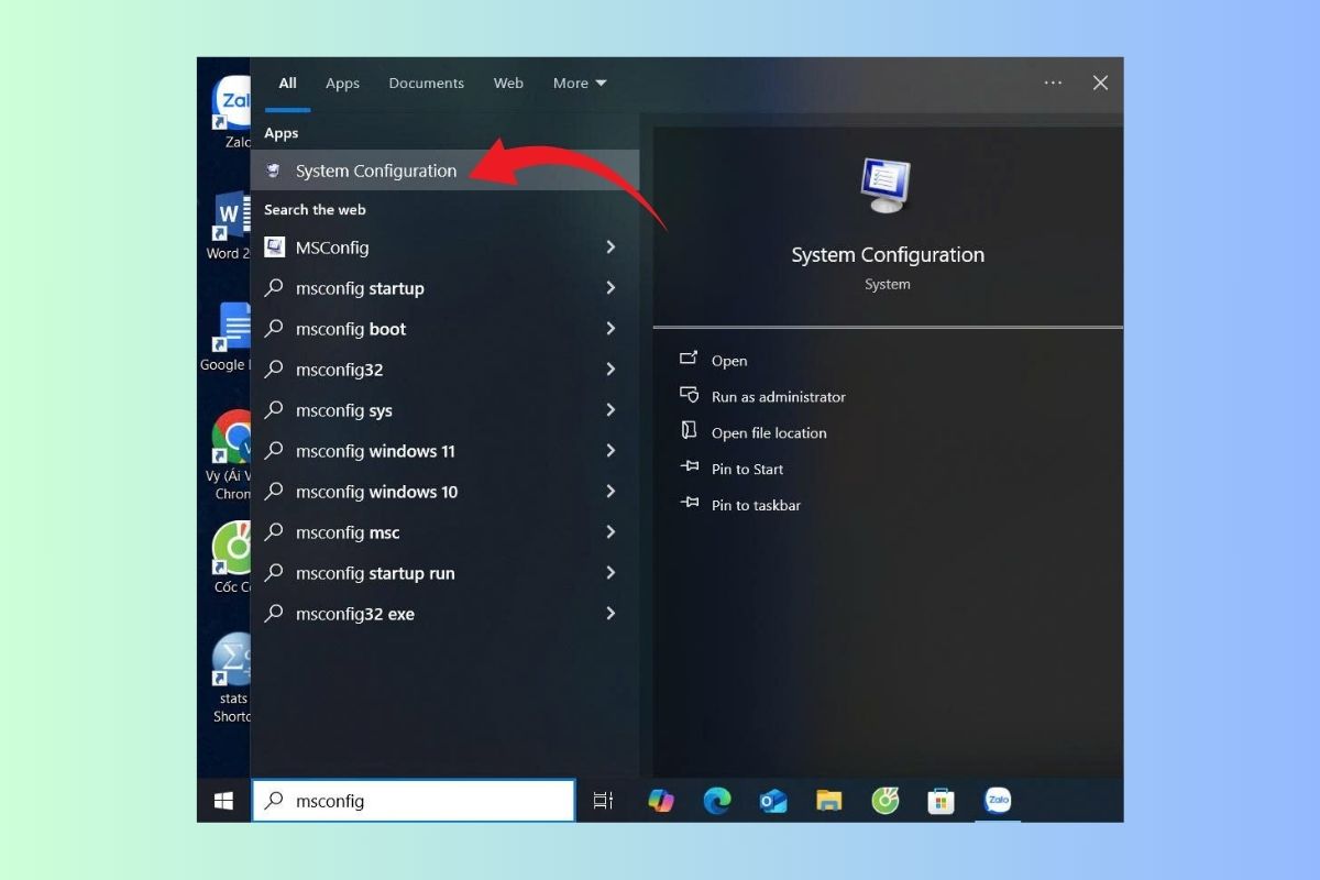 Cách sửa lỗi touchpad không hoạt động trên laptop bằng chế độ safe mode - bước 1