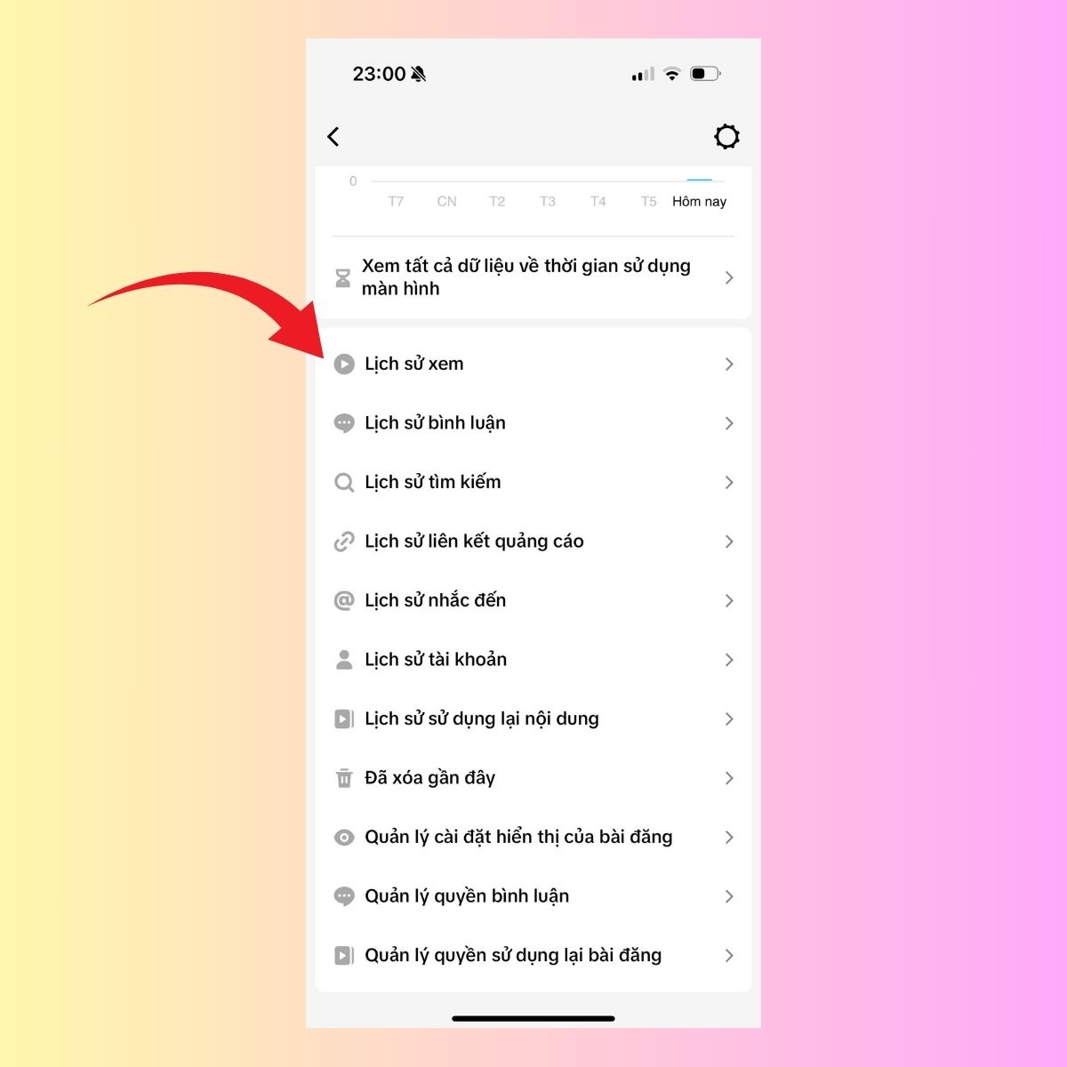 Xóa video đã xem trên TikTok hình 5