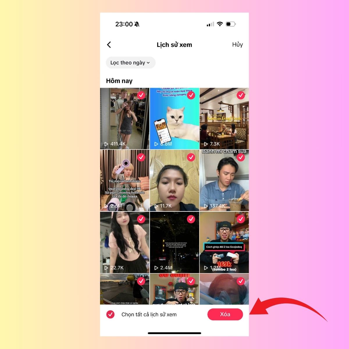 Xóa video đã xem trên TikTok hình 6