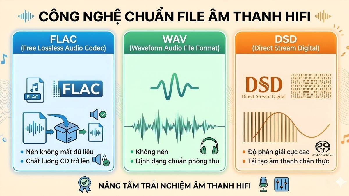 Chuẩn file âm thanh (FLAC, WAV, DSD) 