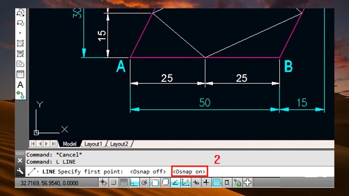 chỉnh bắt điểm trong cad