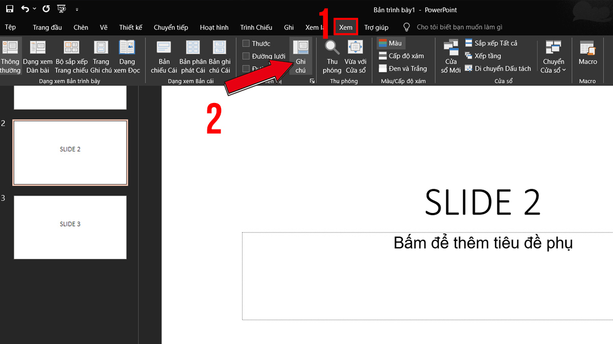 cách chèn trang chiếu slide mới