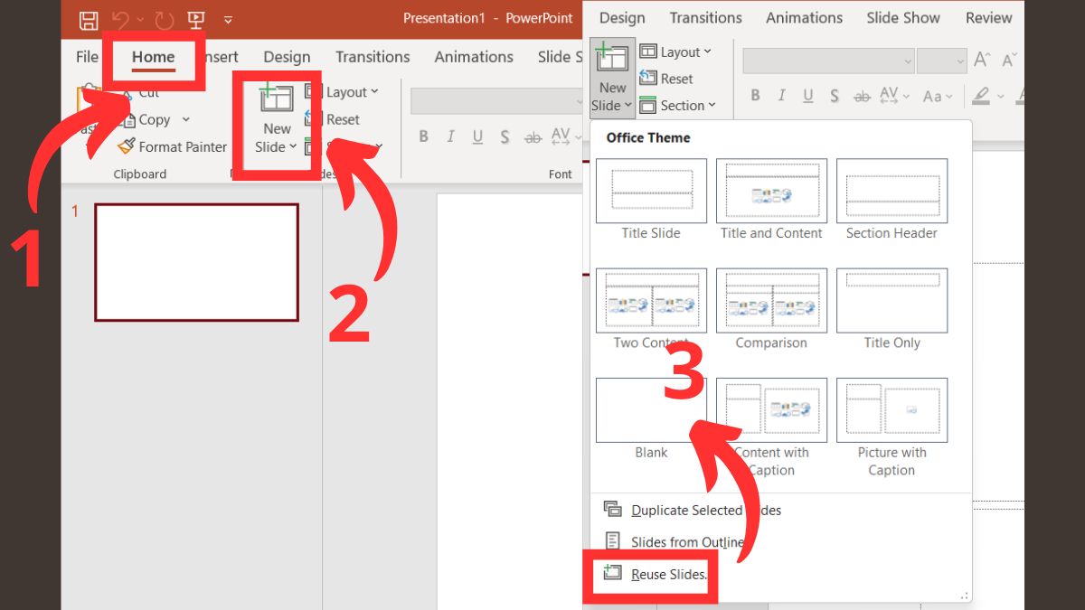 lấy lại file ppt chưa lưu