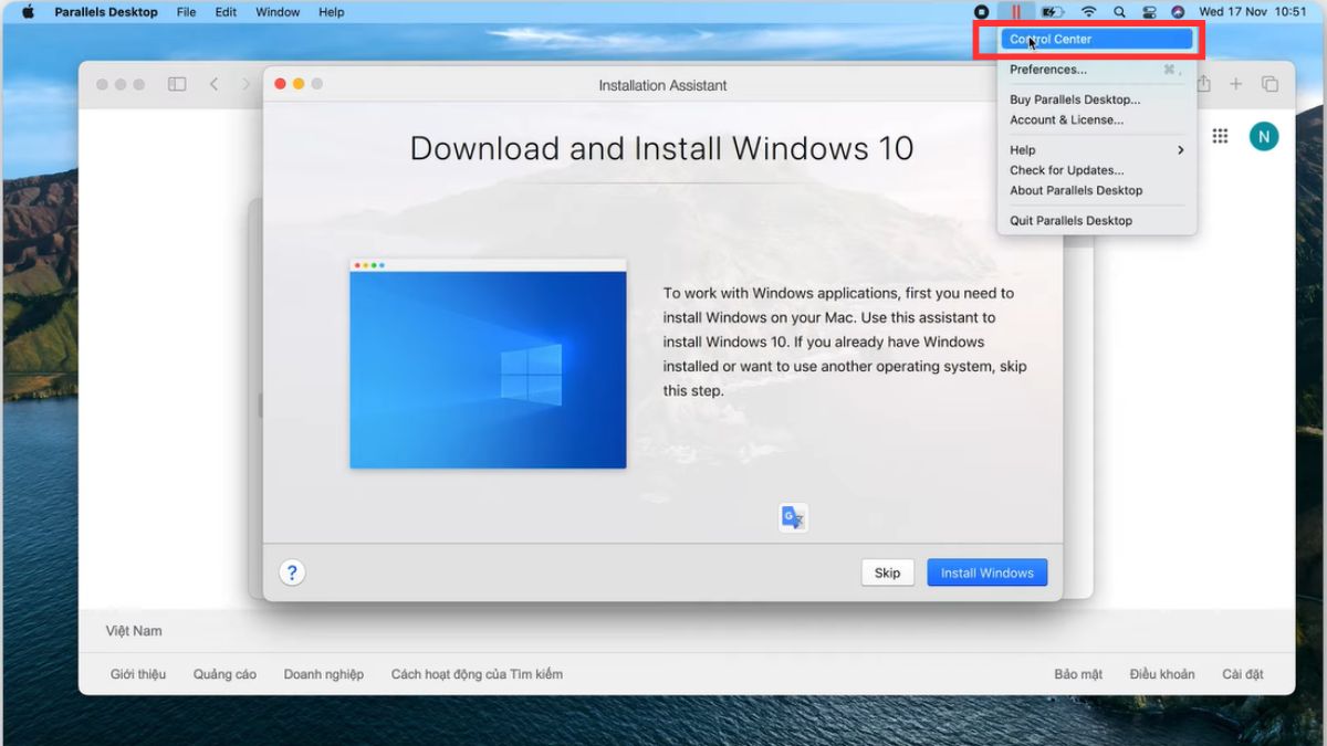 cài windows cho macbook