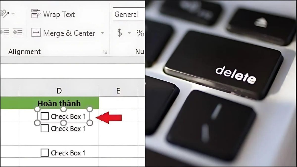 cách đánh dấu tick trong excel