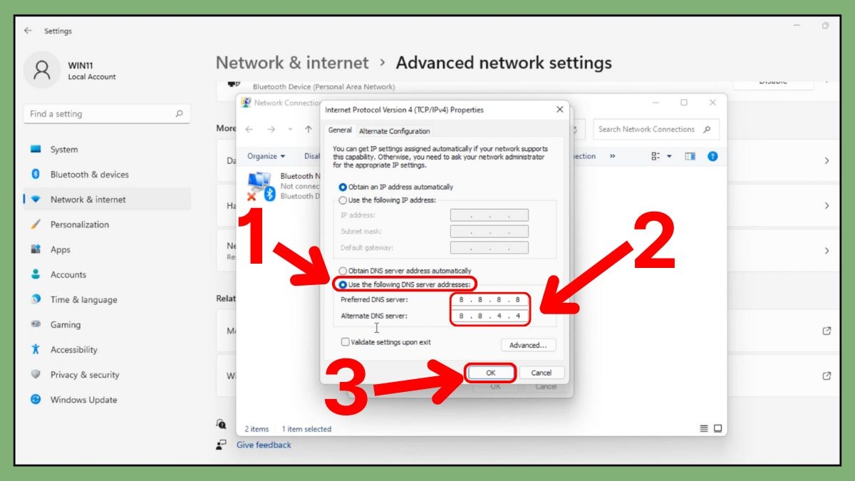 cách khắc phục lỗi DNS_PROBE_FINISHED_BAD_CONFIG