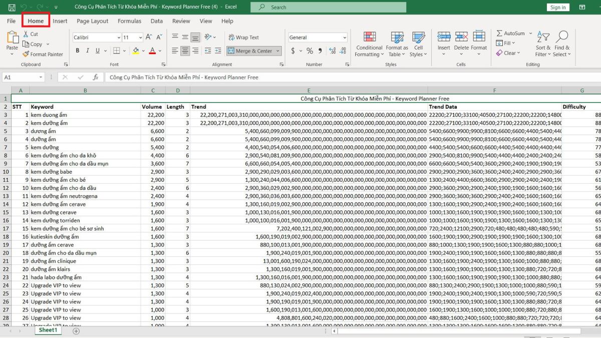 cách khắc phục file Excel bị nặng